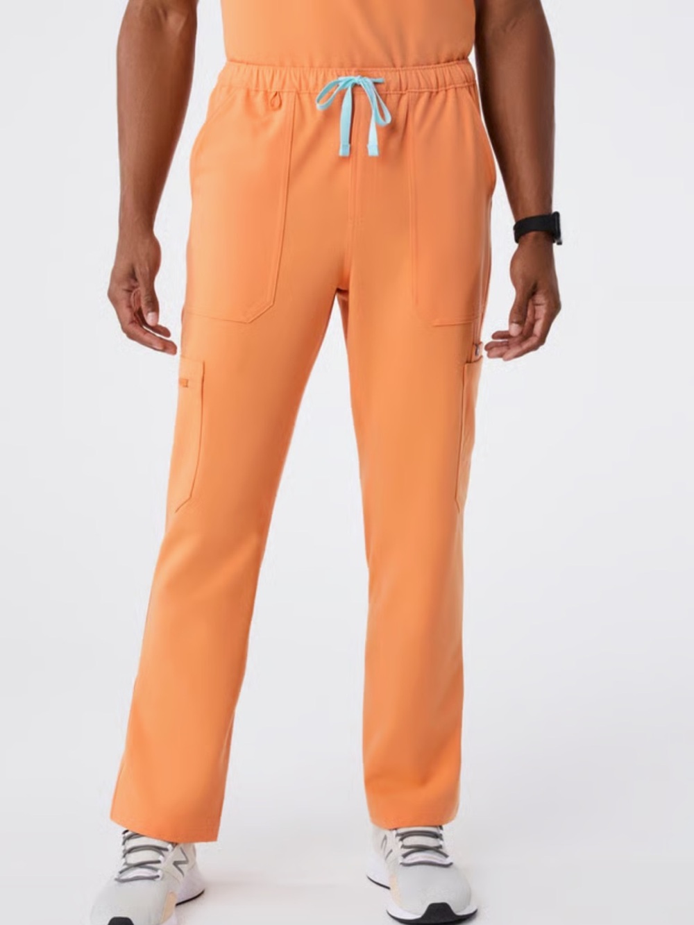 Figs Cairo Men's Scrub Pants in Shaka Orange Sz M